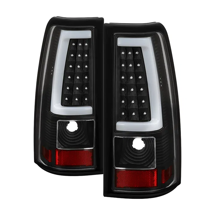 9048708 – SPYDER Tail Light Assembly, LED Clear Lens Black Housing Red/ White Bulbs Set Of 2